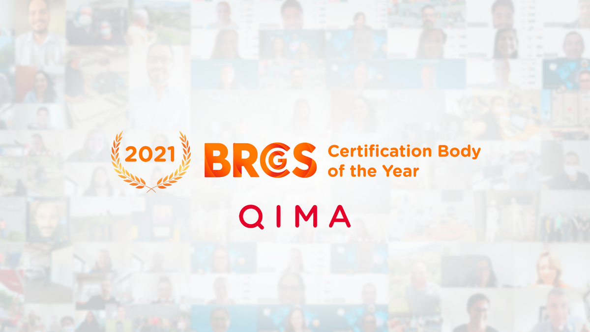 QIMA Named BRCGS Food Certification Body of The Year